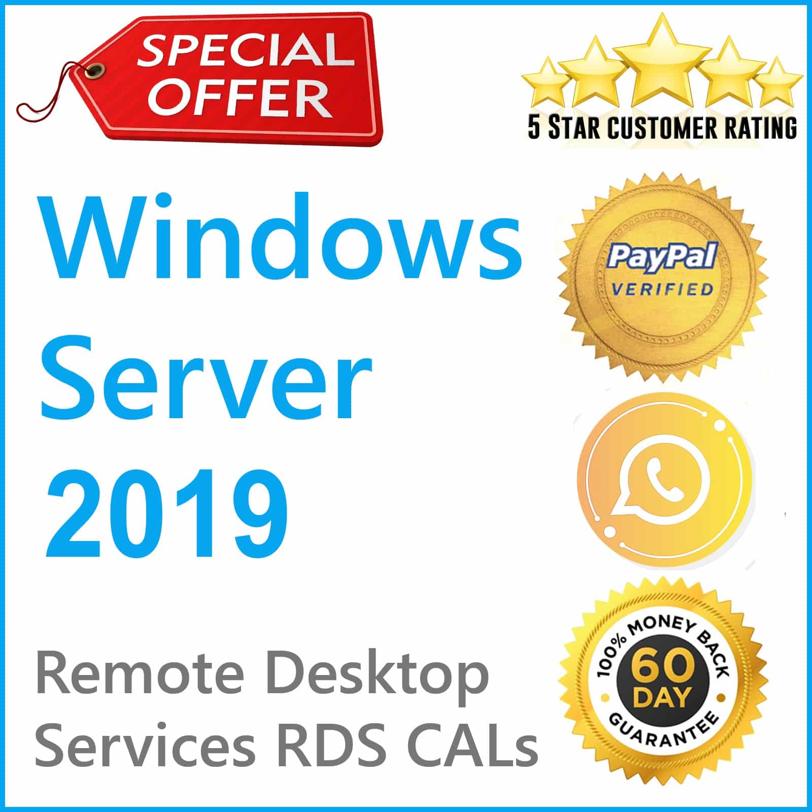 RDP, Terminal Services, 50 CALs User/Devices, Server 2019/22 RDS, the