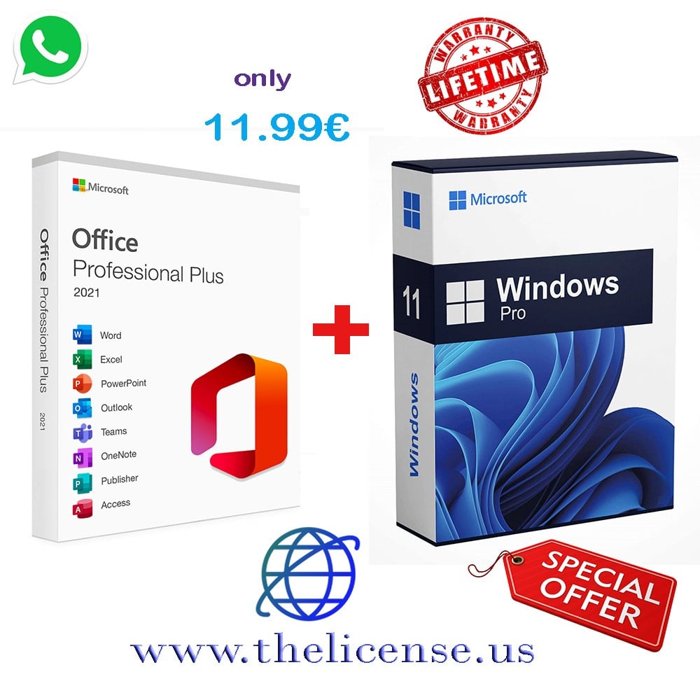 Windows-11 Pro Global + Office-2021 Pro-Plus - The License